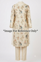 284-Dyable Pure Tissue Gold, With Beads and Sequins Embroidery Work 44 Inch Width Allover