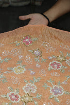 103-Color Set Tissue Gold With Beads and Sequins Embroidery Work 44 Inch Width Allover