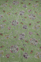 14-Color Set Pure Natural Crepe With Beads and Sequins Embroidery Work 44 Inch Width Allover