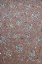 14-Color Set Pure Tissue Gold With Beads and Sequins Embroidery Work 44 Inch Width Allover