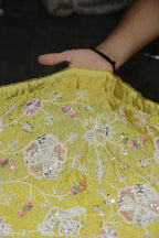 14-Color Set Pure Tissue Gold With Beads and Sequins Embroidery Work 44 Inch Width Allover