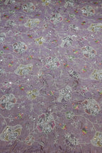 14-Color Set Pure Tissue Gold With Beads and Sequins Embroidery Work 44 Inch Width Allover