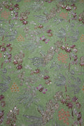 160-Color Set Pure Natural Crepe With Beads and Sequins Embroidery Work 44 Inch Width Allover