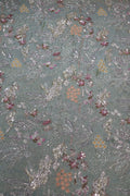 160-Color Set Pure Tissue Gold With Beads and Sequins Embroidery Work 44 Inch Width Allover