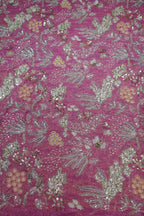 160-Color Set Pure Tissue Gold With Beads and Sequins Embroidery Work 44 Inch Width Allover