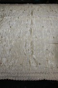 196-Dyable Pure Tissue Gold, Natural Crepe, Kanjivaram, Tissue Anmol With Beads and Sequins Embroidery Work 44 Inch Width Daman