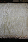 218-Dyable Pure Tissue Gold With Beads and Sequins Embroidery Work 54 Inch Width Dupatta