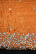 218-Color Set Pure Tissue Gold With Beads and Sequins Embroidery Work 58 Inch Width Daman