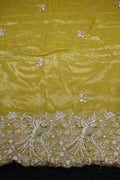218-Color Set Pure Kanjivaram With Beads and Sequins Embroidery Work 44 Inch Width Daman