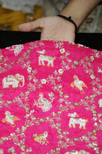 276-Color Set Pure Natural Crepe With Beads and Sequins Embroidery Work 44 Inch Width Allover