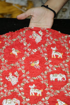 276-Color Set Pure Natural Crepe With Beads and Sequins Embroidery Work 44 Inch Width Allover
