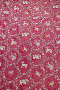 276-Color Set Pure Tissue Gold With Beads and Sequins Embroidery Work 44 Inch Width Allover