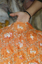 276-Color Set Pure Tissue Gold With Beads and Sequins Embroidery Work 44 Inch Width Allover