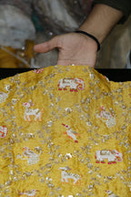 276-Color Set Pure Tissue Gold With Beads and Sequins Embroidery Work 44 Inch Width Allover